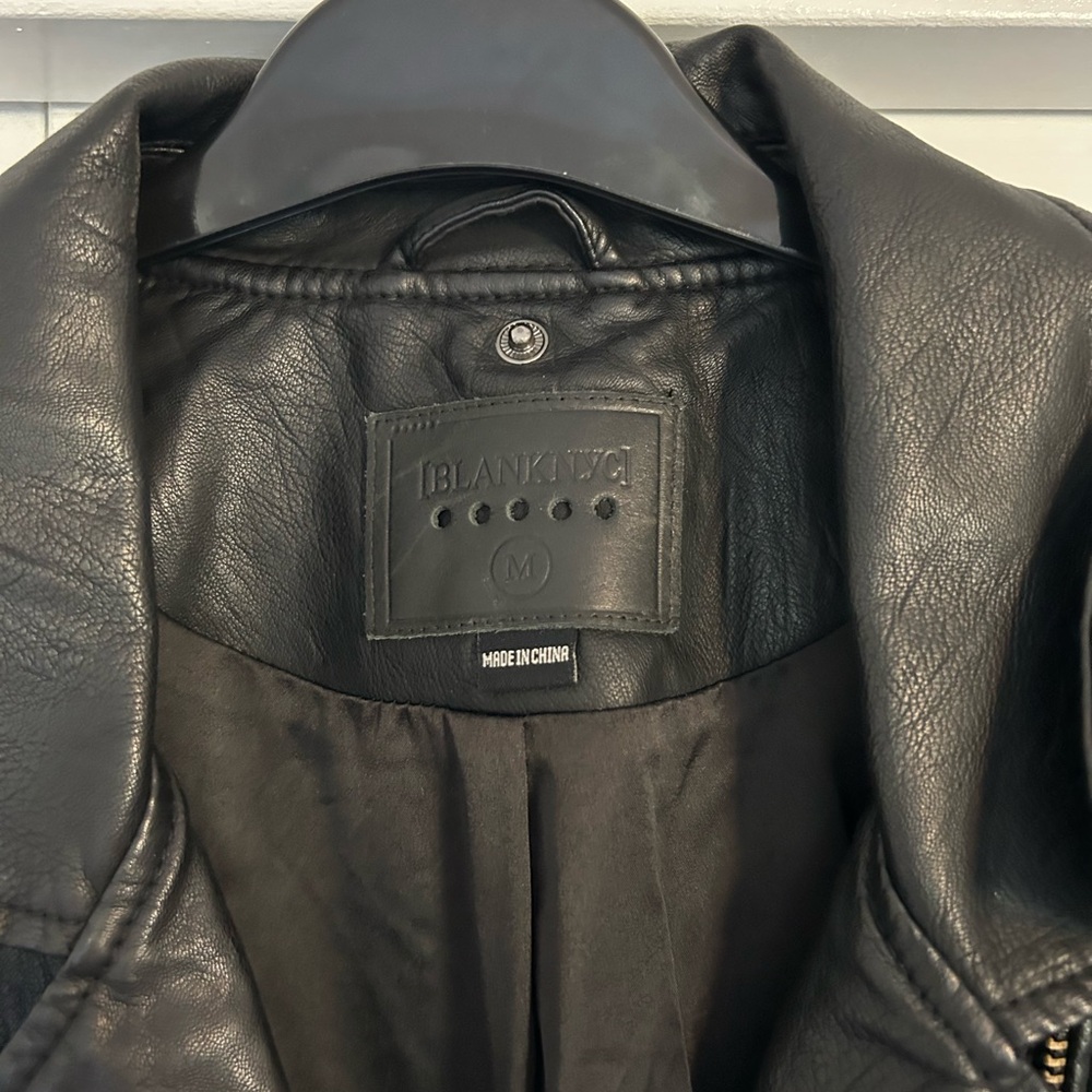Blank NYC Black Bomber Jacket